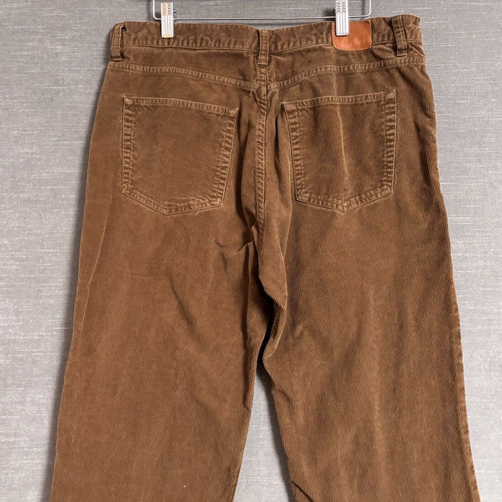 J Crew Corduroy Pants Mens 35 x 31 Brown Cotton Preppy Business Casual 36x32tag - Picture 5 of 11